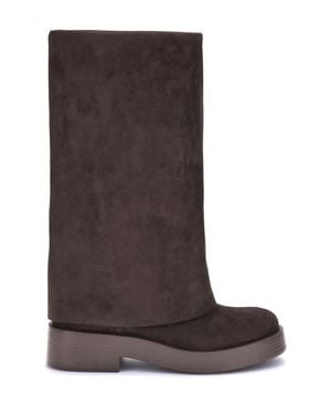 Casadei Boots Charlie Suede-Effect - Brown