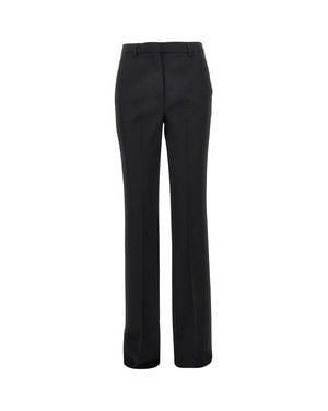 The Seafarer Lucienne Wool Trousers - Black