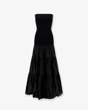 R2W Pev Off Shoulder Long Dress - Black
