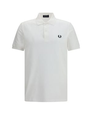 Fred Perry M3636 Long Sleeve Polo - White