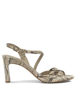 Roberto Del Carlo Calf Leather Leather Sandals - Metallic