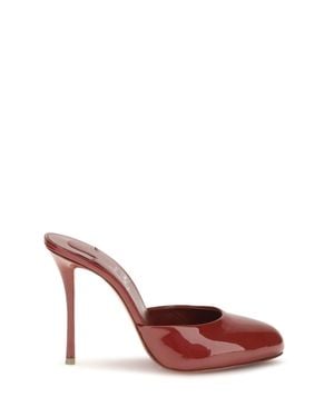Christian Louboutin Dolly Patent Leather Mules Empire - Pink