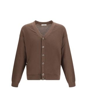 Lemaire Merino Wool Blend Cardigan - Brown