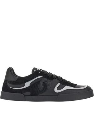 Dolce & Gabbana Dolce&Gabbana Portofino Leather Sneakers - Black