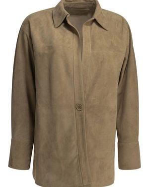 Salvatore Santoro Suede Leather Jacket - Green