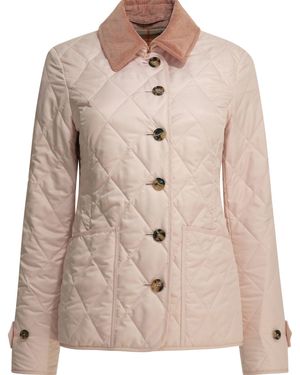 Burberry Quilted Polyester Jacket - Natural