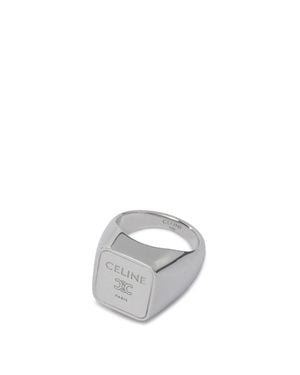 Celine Brass Bracelet - White