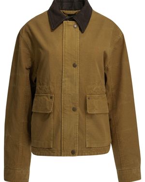 Acne Studios Organic Cotton Viscose Jacket - Green