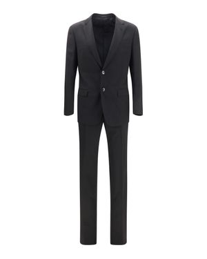 Giorgio Armani Linea Soft Virgin Wool Suit - Black