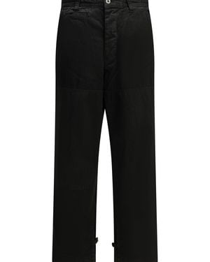 A.PRESSE "Double Knee" Cargo Trousers - Black