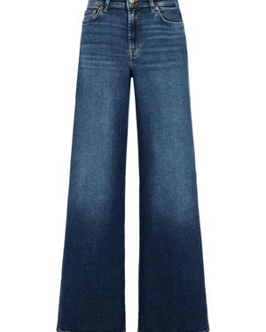 7 For All Mankind Cotton Blend Fight Jeans - Blue
