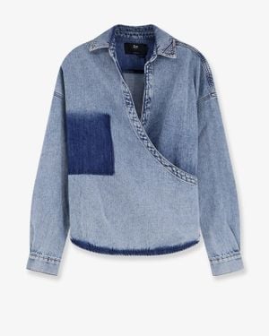3x1 Shirt Washed Cotton - Blue