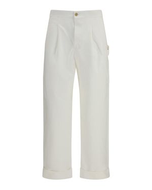 Umit Benan Carpenter Trousers Cotton - White