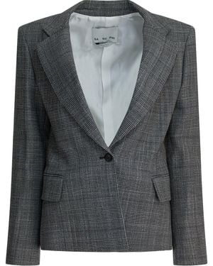 Sa Su Phi Wool Silk Jacket - Black