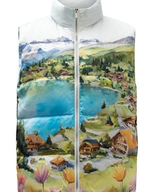 SLEEP NO MORE Silk Sleeveless Jacket - Green