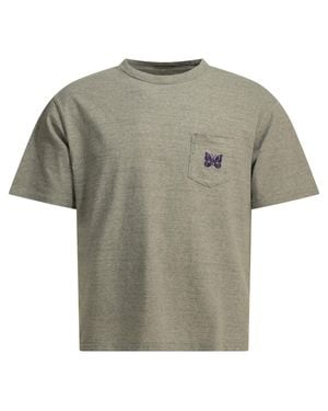 Needles "Pocket Tee" Crew-Neck T-Shirt - Grey