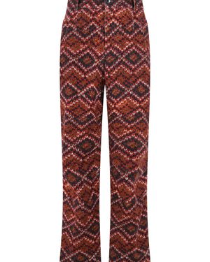 Dries Van Noten 'Pencks' Cotton Trousers - Red