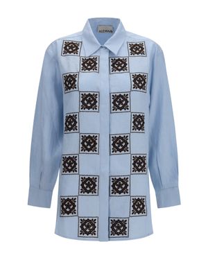 ALÉMAIS Grace Shirt Pale - Blue