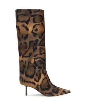 Le Silla Bella Leopard-Print Boots Marrone - Brown