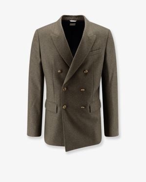Dior Virgin Wool Cashmere Blazer - Green