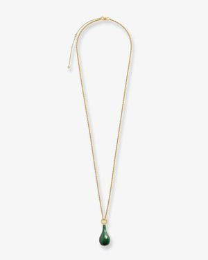 TOTEME Medium Jade Drop Necklace - White