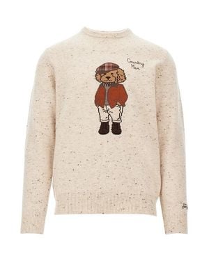 MC2 Saint Barth Country Poodle Wool-Blend Sweater - White
