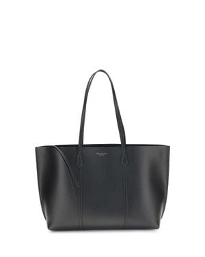 Tory Burch Leather Tote Bag Perry - Black