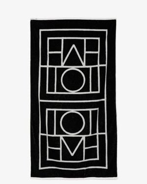 TOTEME Cotton Beach Towel - Black