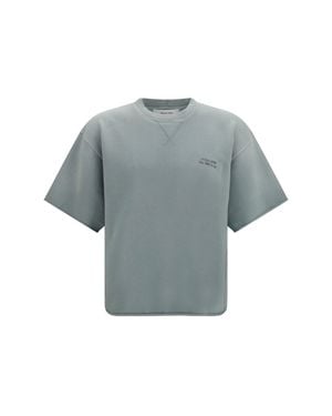 Golden Goose Short-Sleeve Sweatshirt With Back Print - Grey