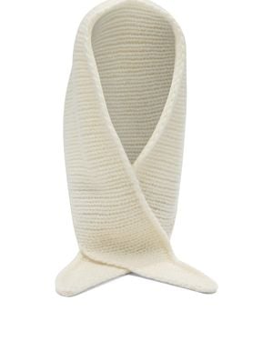 Celine Wool And Cashmere Scarf - White