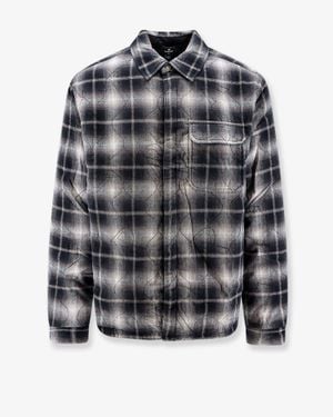 Represent Logo Quilted Shirt/Jacket - Gray