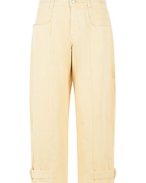 Isabel Marant 'Leja' Cotton Jeans - Natural