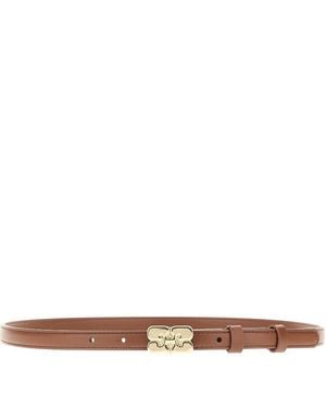 Ganni 'Kat' Recycled Leather Belt - Brown
