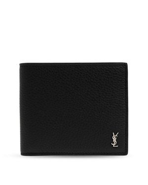 Saint Laurent Tiny Cassandre Wallet - Black