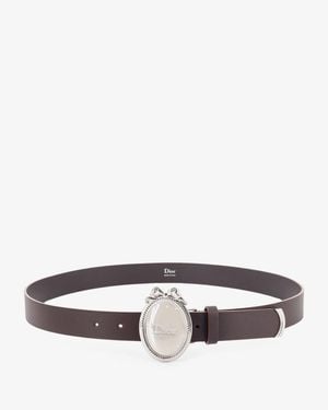 Dior Dior Dior Medaillon Leather Belt - Multicolor