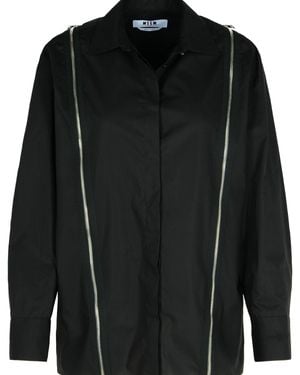 MSGM Cotton Shirt - Black