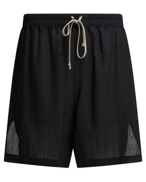 Rick Owens Wool Shorts - Black