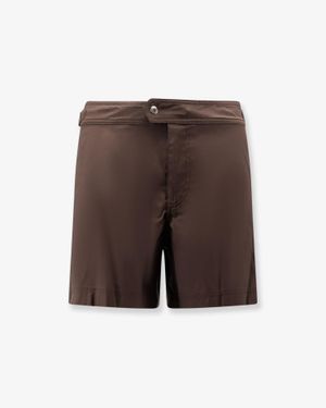 Tom Ford Nylon Swim Boxer Shorts - Brown