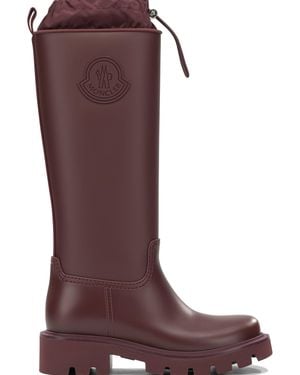 Moncler "Kickstream High" Rain Boots - Red