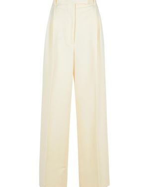 Rohe Tailored Cream Recycled Polyester Trousers - White