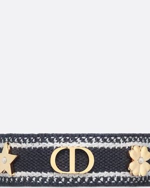 Dior Pearl Logo Bracelet - Blue
