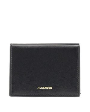 Jil Sander Leather Mini Wallet - Black