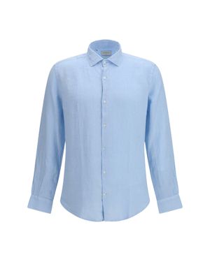 Brooksfield Linen Shirt 753 - Blue