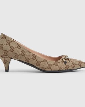 Gucci Horsebit Court Shoes - Grey