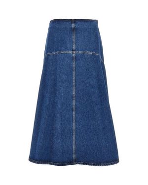 Weekend by Maxmara Cotton Denim Long Skirt - Blue