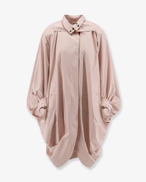Chloé Cotton Cape Coat - Pink