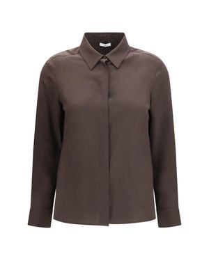 Lardini Silk Shirt - Brown