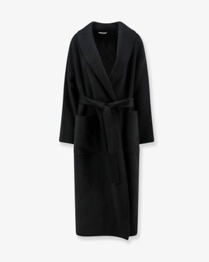 Hevò Alliste Wool Coat - Black