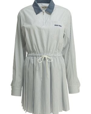 Miu Miu Chemiser Dress - Grey