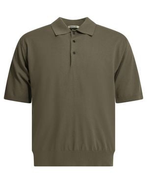 AURALEE Giza Polo Shirt - Green